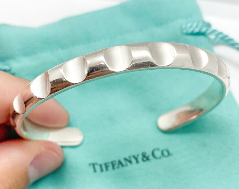 Tiffany & Co. Paloma Picasso Groove Cuff Bracelet Sterling Silver 7 Inch